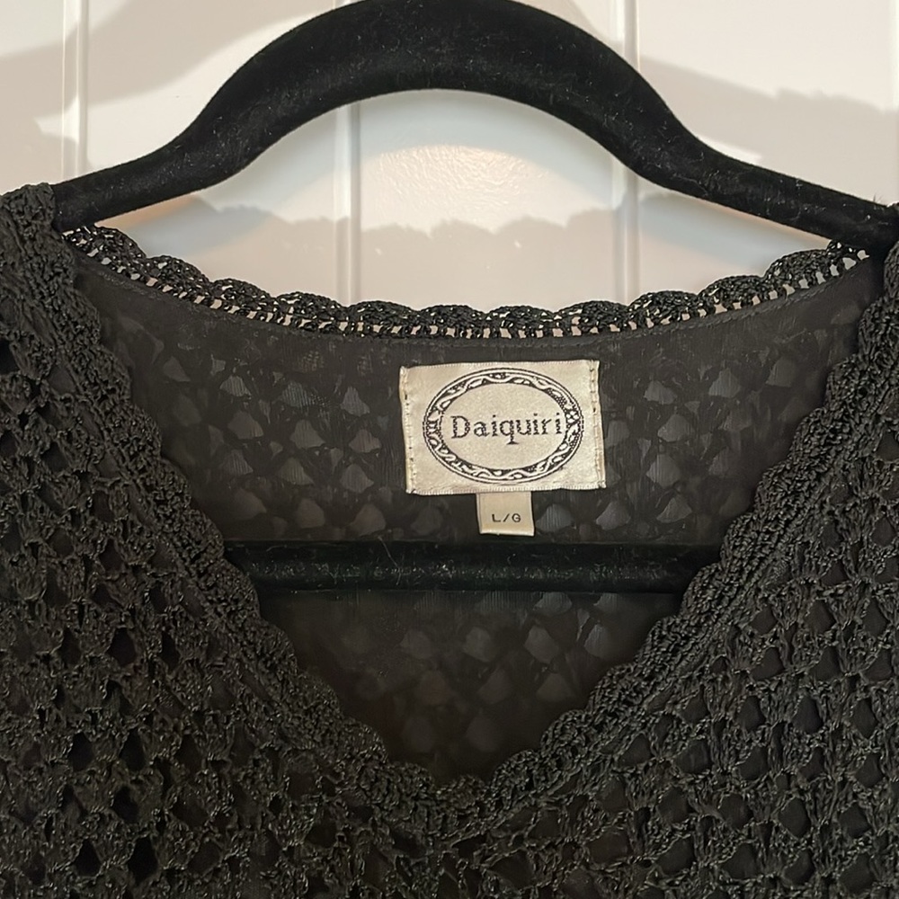 Crochet Black Dress